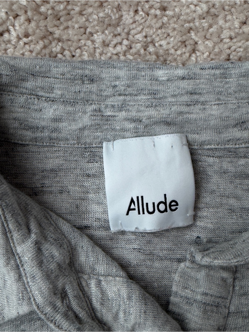Allude Women's Light Heather Gray Jogger Sweatpants